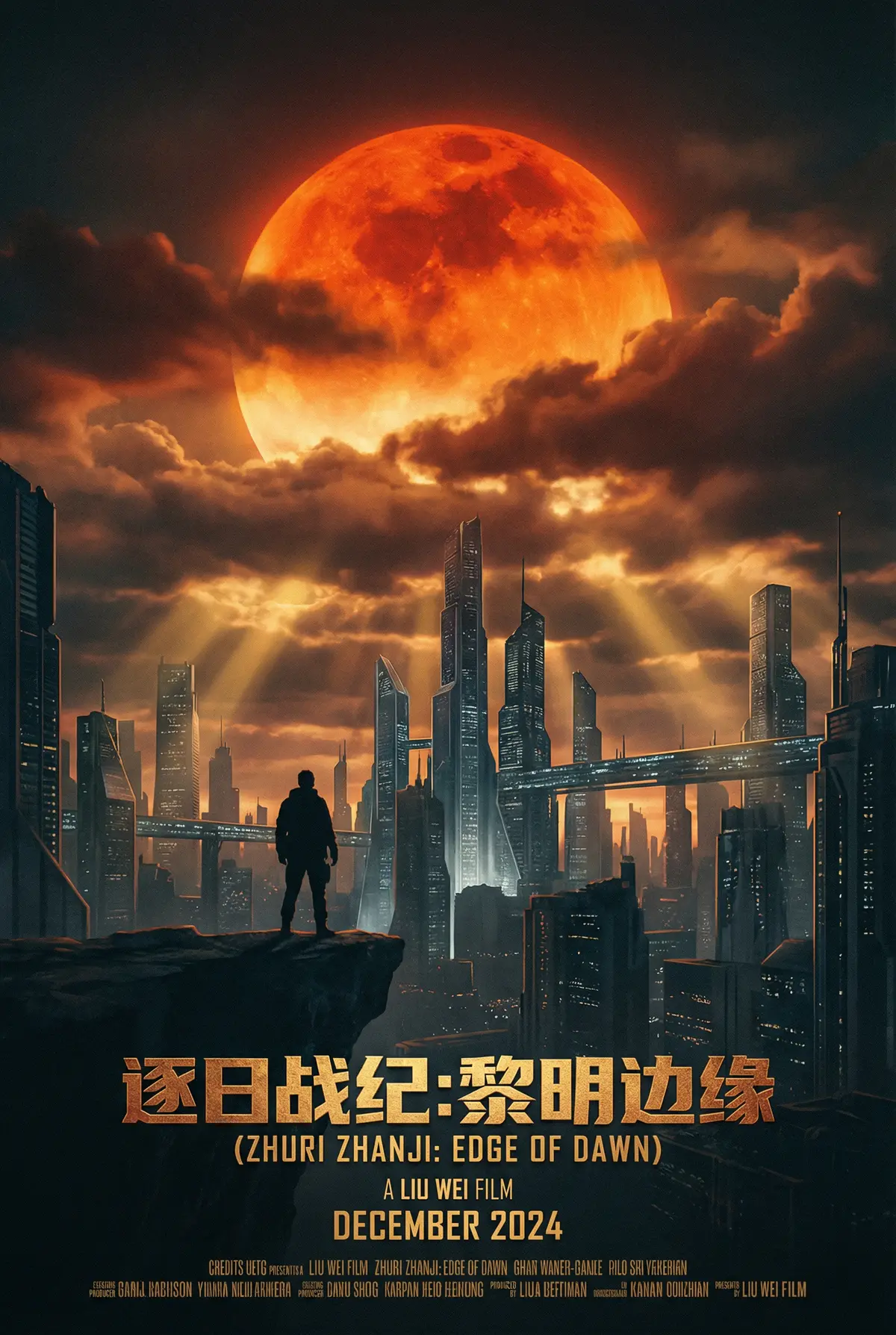 桥本香菜 出品科幻巨制《逐日战纪》电影海报